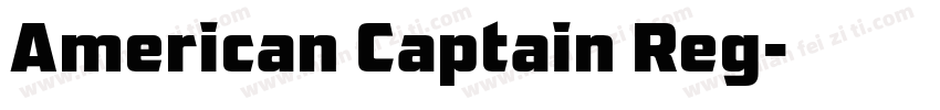 American Captain Reg字体转换